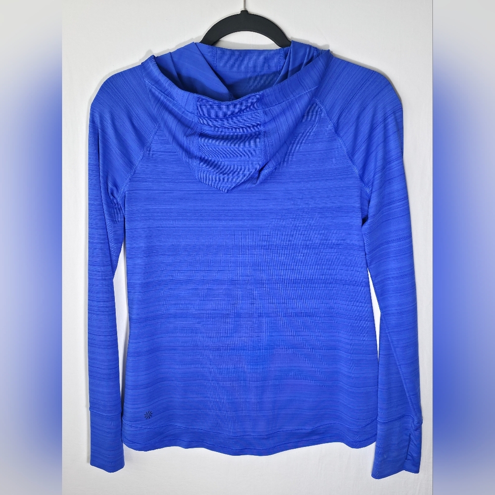 Athleta Pacifica Zip Hoodie Gorpcore Royal Blue UV Protection Coastal Athletic - Picture 5 of 8